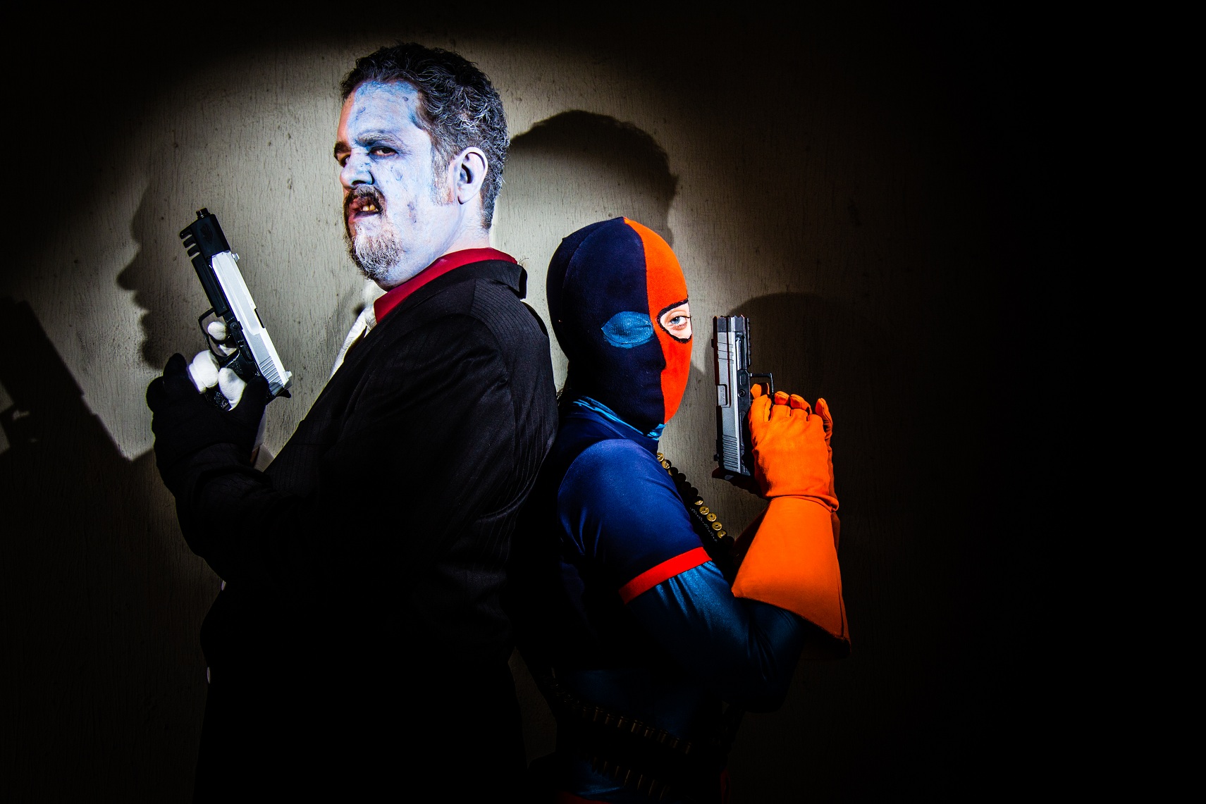 Two-Face and Deathstroke